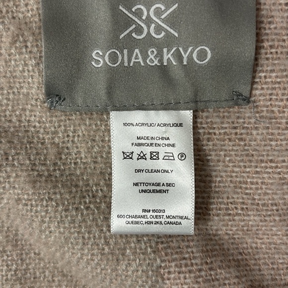 Soia & Kyo Yadira Scarfigan - Muted Pink + Cream Colorblock - Picture 6 of 12